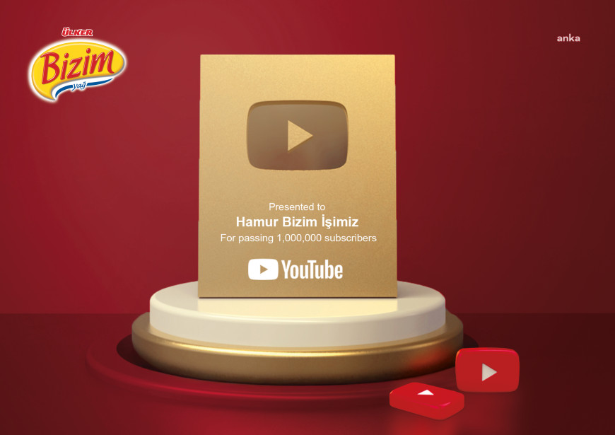 "Hamur Bizim İşimiz" YouTube Kanalı  1 milyon aboneye ulaştı 