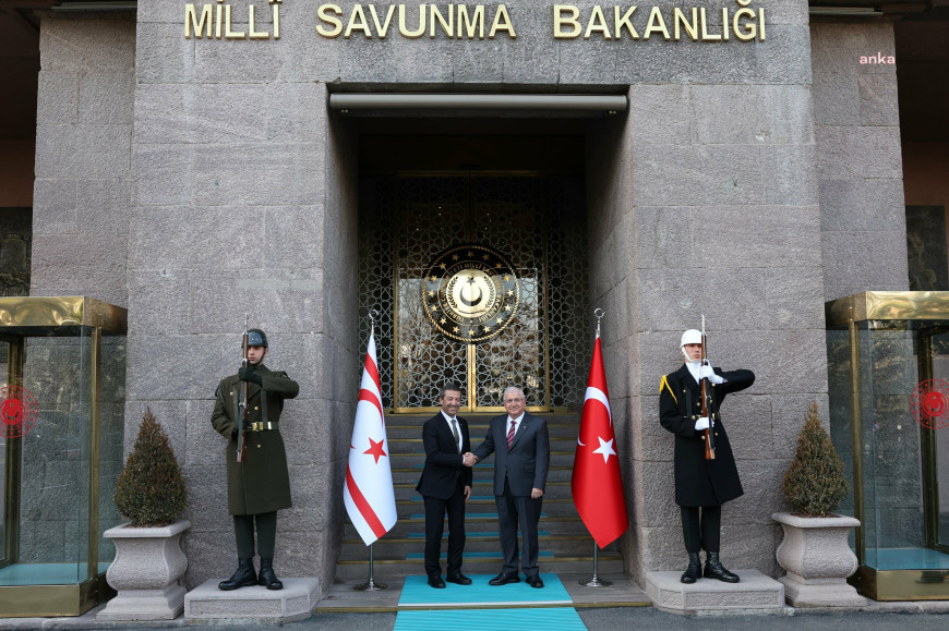 Milli Savunma Bakanı Yaşar Güler, Kuzey Kıbrıs Türk Cumhuriyeti Dışişleri Bakanı Ertuğruloğlu ile görüştü