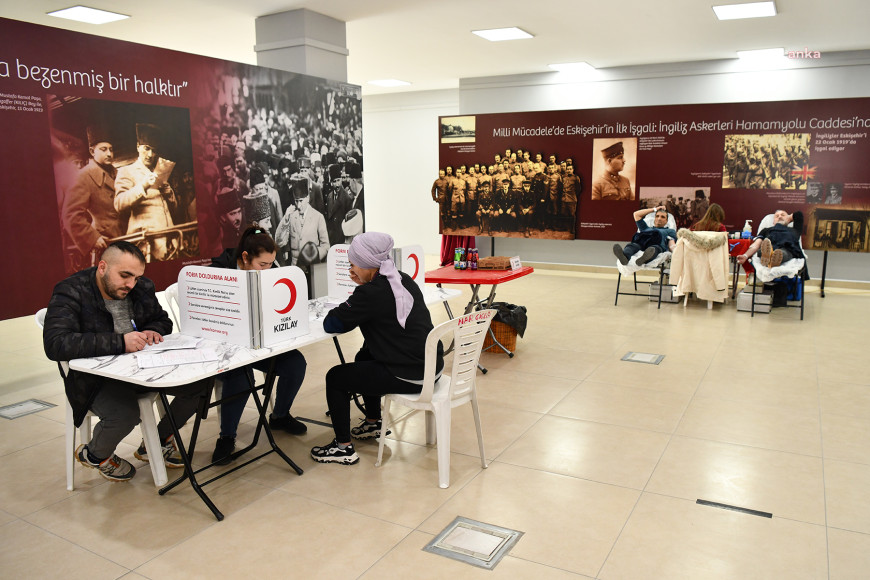 Tepebaşı Belediyesi'nden kan bağışına destek