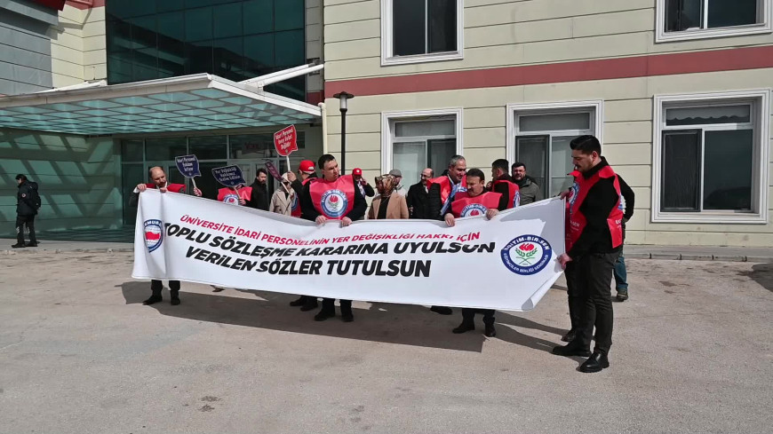 Eğitim Bir-Sen Yozgat Şube Başkanı Can: "Üniversite idari personeline, üniversiteler arası merkezi yer değişikliği imkanı tanınmalıdır"