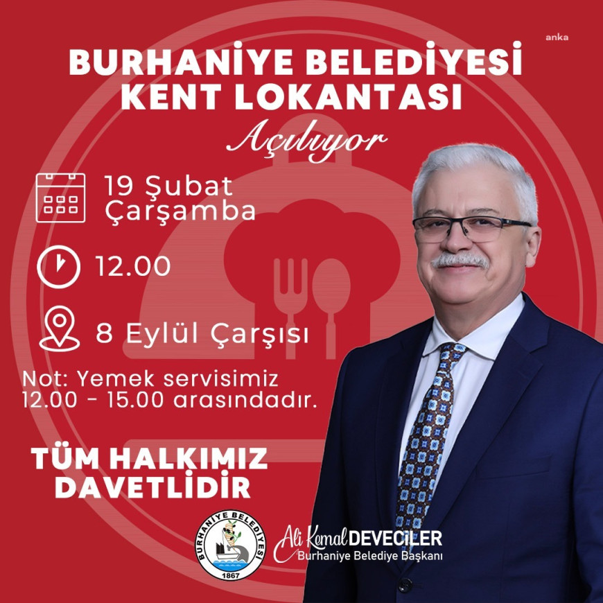 Burhaniye'de Kent Lokantası açılıyor