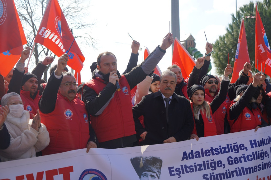 Eğitim İş, Tekirdağ'dan Ankara'ya  "Cumhuriyet ve Emek Yürüyüşü" başlattı... Kadem Özbay: "Bu düzeni değiştirmeye kararlıyız"