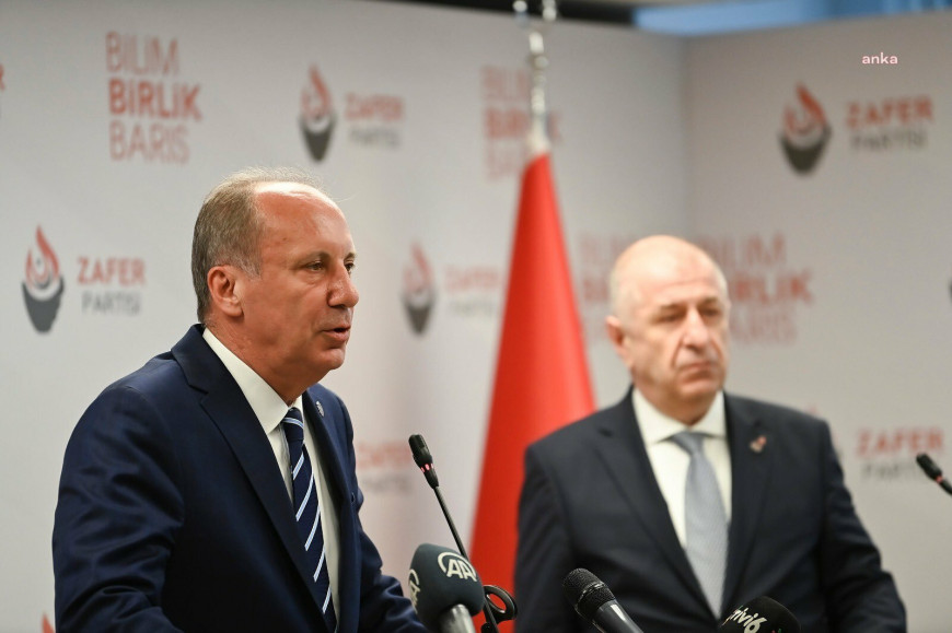 Silivri'yi ziyaret eden Muharrem İnce, Ümit Özdağ'ın "Anayasa yapım sürecinde beni engel görüyorlar, can güvenliğim yok" mesajlarını paylaştı