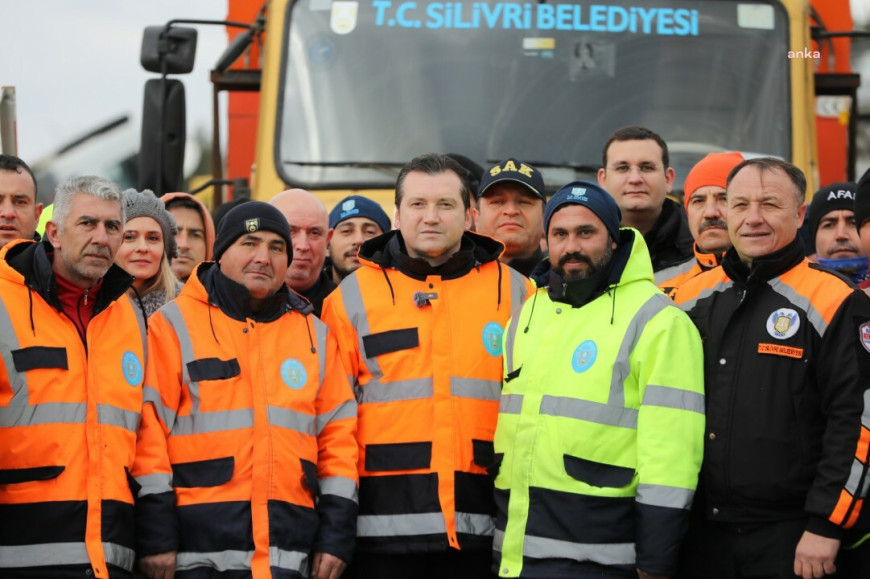 Silivri Belediyesi, kar yağışında 235 araç ve bin 250 vardiyalı personelle sahada olacak