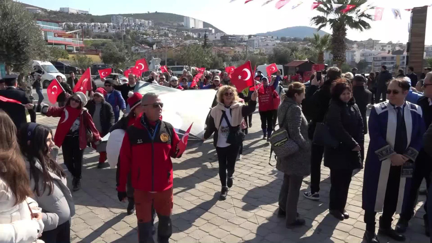 Kuşadası'nda, Mustafa Kemal Atatürk’ün şehre gelişinin 101'inci yılı kutlandı 