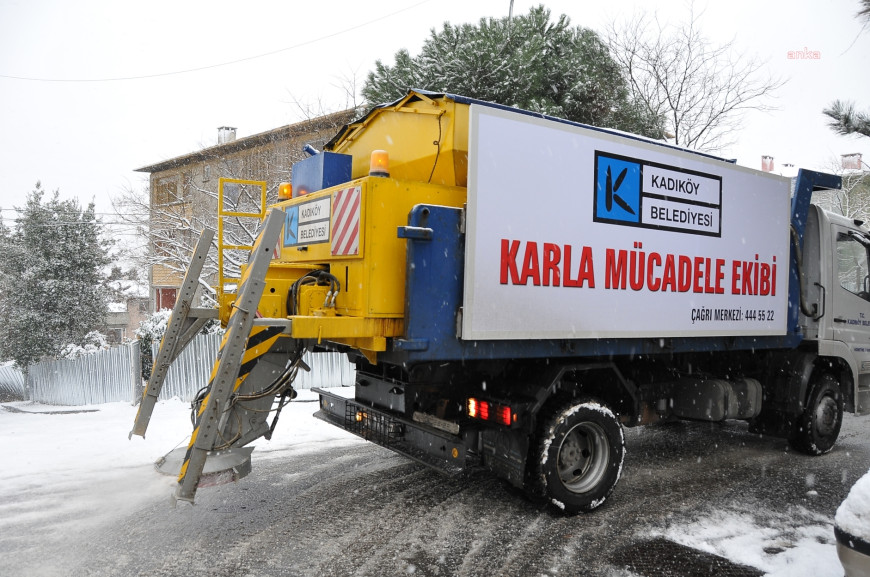 Kadıköy Belediyesi, olumsuz hava koşullarına karşı hazırlıklarını tamamladı