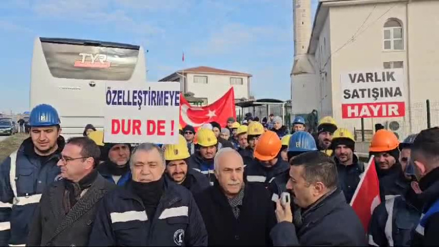 Özelleştirmeye karşı direnen madenciler Ankara’ya yürüyor… İYİ Partili Türkoğlu: "Direne direne mutlaka kazanacağız"