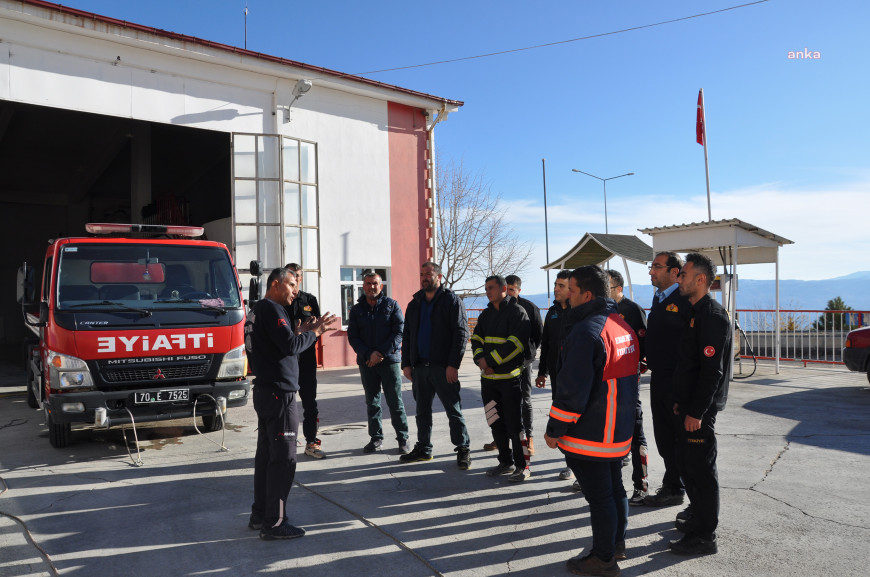 Mersin İtfaiyesi, tecrübesini Kahraman’ın Ermenek İtfaiyesi ile paylaştı