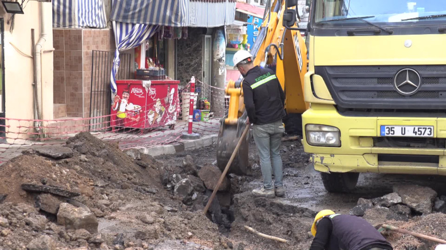 Konak’ta doğal gaz çalışmaları devam ediyor