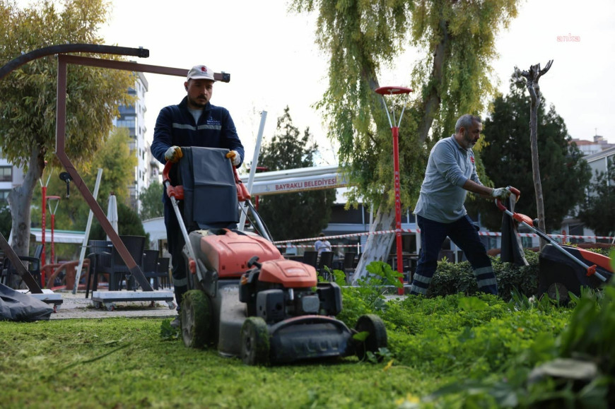 Bayraklı'da parklara kapsamlı bakım