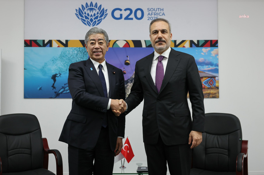 Bakan Fidan, Japon mevkidaşı Iwaya ile G20 zirvesinde bir araya geldi