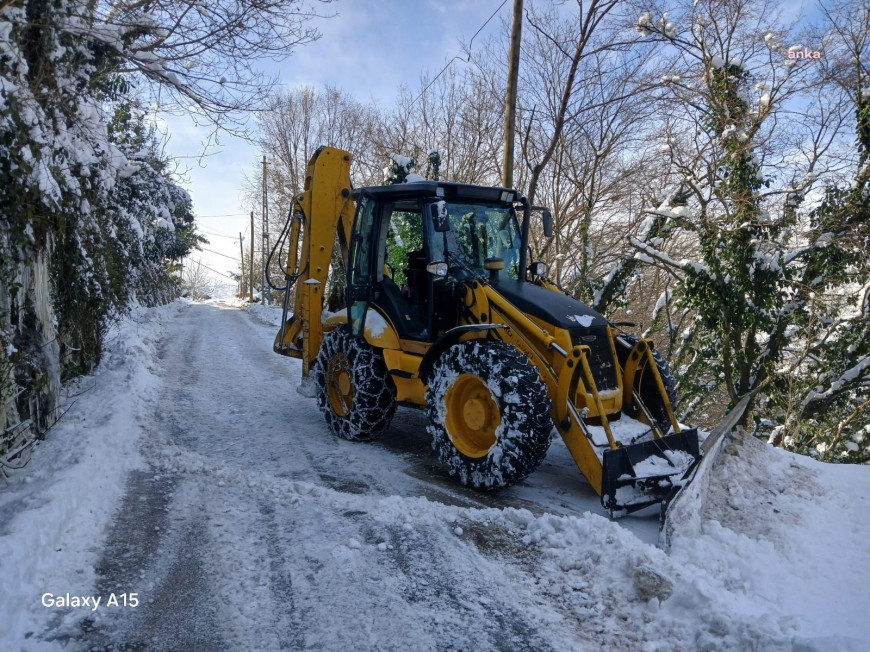 Ortahisar Belediyesi, kar yağışı sonrası çalışmalarını sürdürüyor