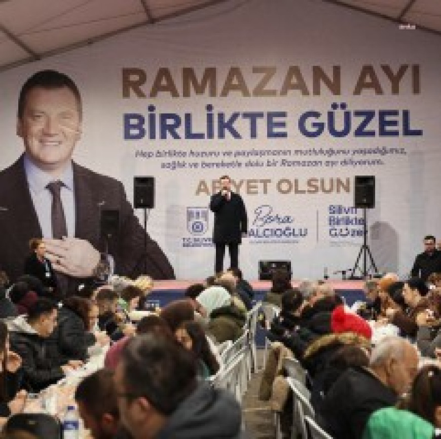 Silivri Belediye Başkanı Balcıoğlu, sahildeki iftar çadırında vatandaşlarla buluştu