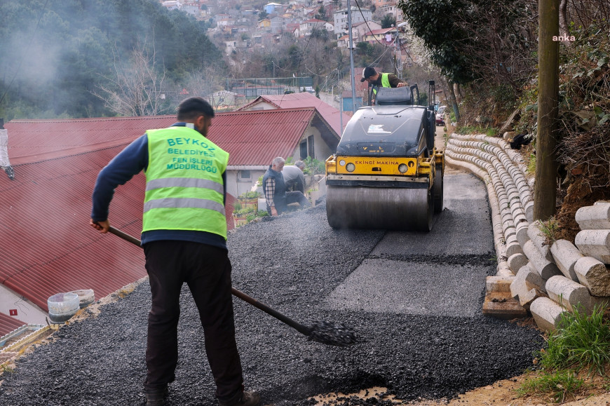 Beykoz Belediyesi, yol ve kaldırım çalışmalarına hız verdi