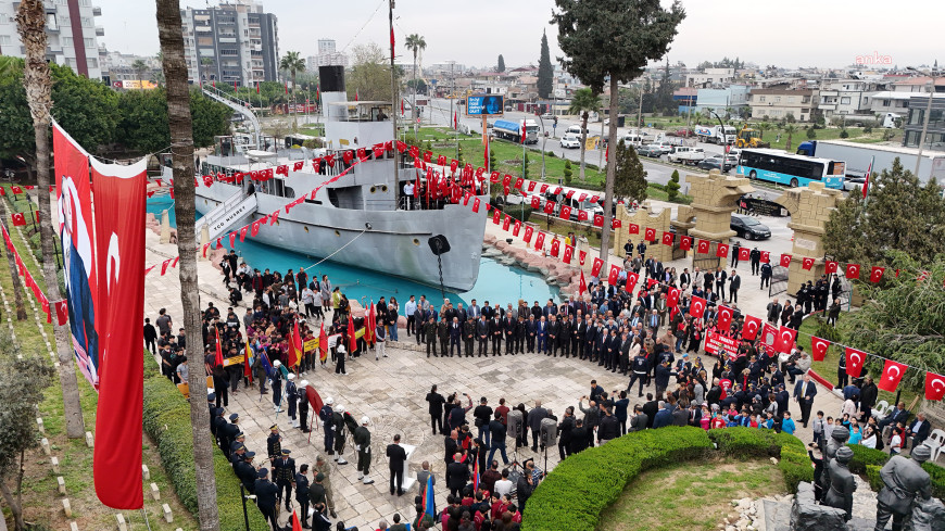 Tarsus'ta Nusret Mayın Gemisi’nde anma töreni