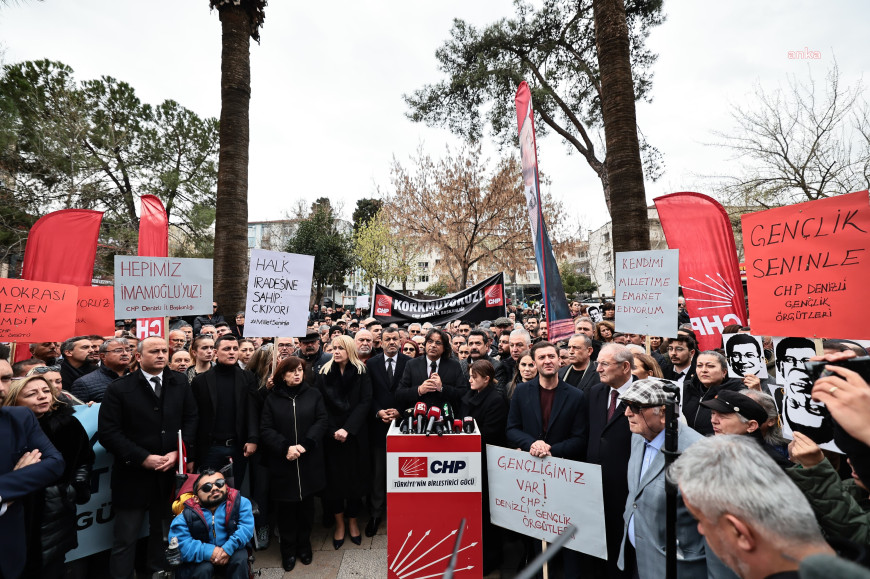 CHP'den yurt çapında protesto... CHP Denizli İl Başkanı Horzum: "Seçimle kazanamayacaklarını anlayanlar, zorbalığa başvurmaktadır"