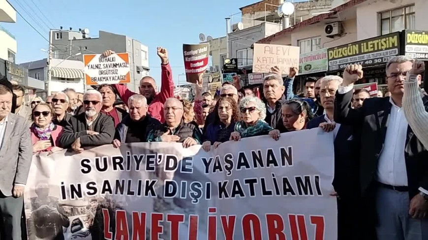 Mersin'de Alevi inanç grupları, Suriye'deki katliamları kınadı