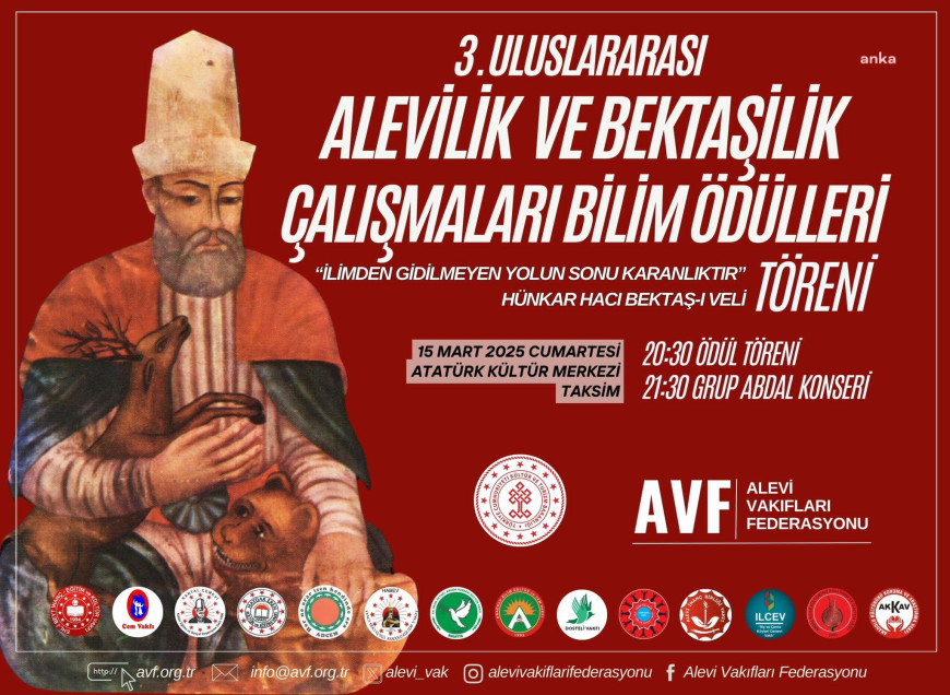 Alevi Vakıfları Federasyonu Bilim Ödülleri sahiplerini buluyor