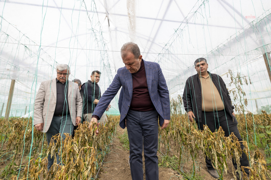 Mersin Büyükşehir Belediye Başkanı Seçer, zirai don afetinden etkilenen çiftçilerle bir araya geldi