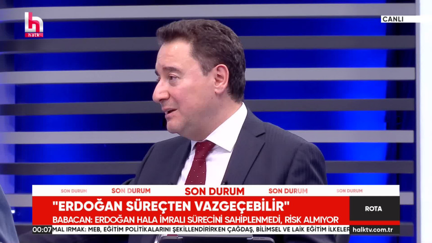 DEVA Partisi Genel Başkanı Babacan: "Sayın Erdoğan tekrar adaylık peşinde falan koşmamalı"