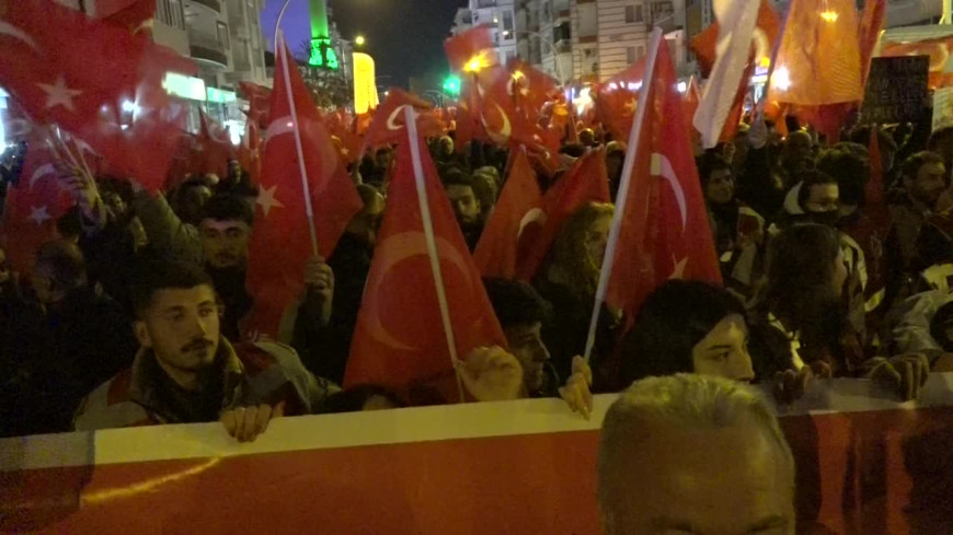 Malatya'da İmamoğlu protestosu