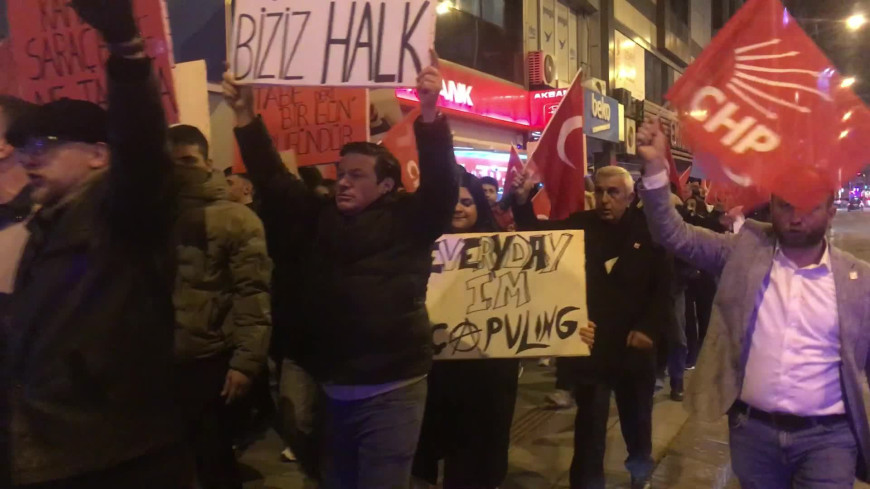 İmamoğlu’nun gözaltına alınması Zonguldak’ta protesto edildi