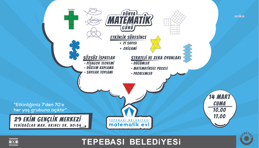 Tepebaşı Belediyesi Dünya Matematik Günü'nü etkinlikler ile kutlayacak 