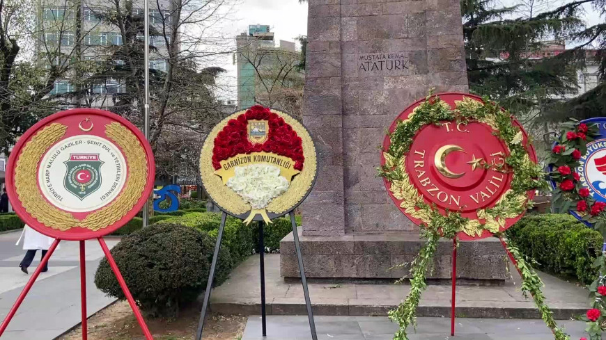 Çanakkale Zaferi'nin 110'uncu yıl dönümü dolayısıyla Trabzon’da tören düzenlendi