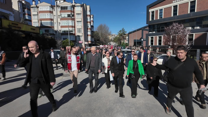 Safranbolu'da Ekrem İmamoğlu'na destek eylemi