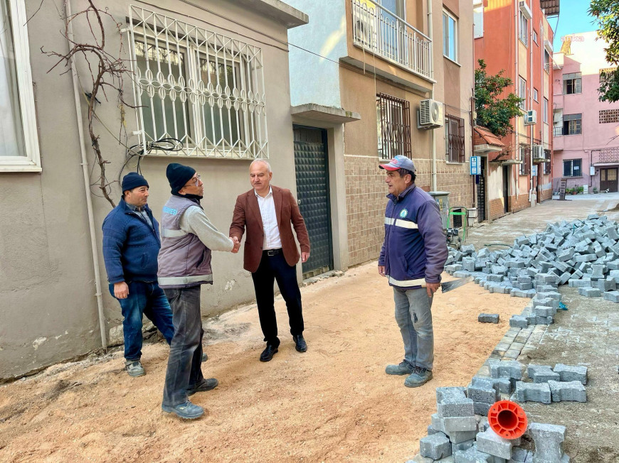 Çine Belediye Başkanı Kıvrak, ilçede devam eden çalışmaları yerinde inceledi