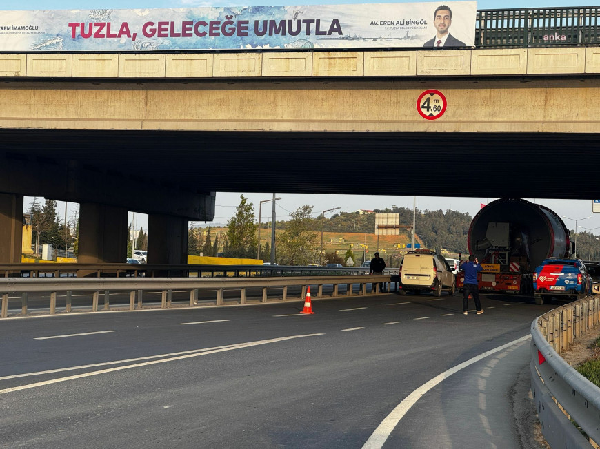 Tuzla’da D100 Ankara istikameti 12 saat trafiğe kapatılacak