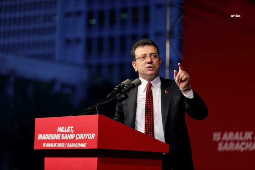 CHP'nin Başakşehir Mitinginde İmamoğlu'nun mesajı okundu: Beton Kanal'a İstanbul'u teslim etmeyeceğiz