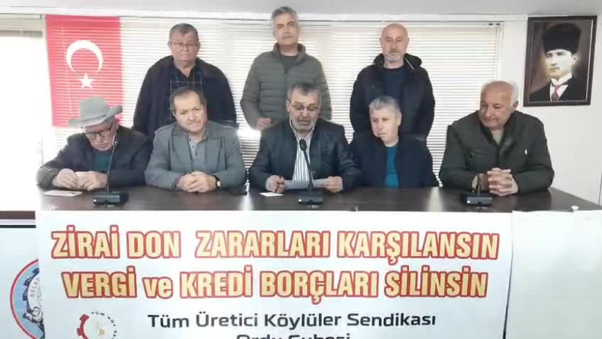 Tüm Üretici Köylüler Sendikası: “Zirai don olan yerlerin afet bölgesi ilan edilmeli"