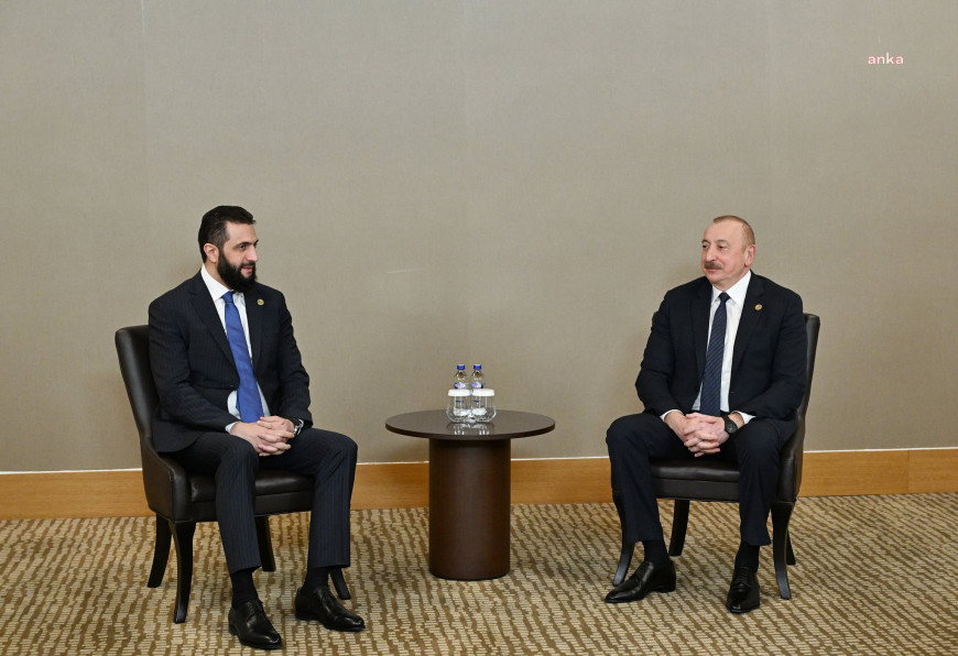 Aliyev ile el-Şara Antalya Diploması Forumu'nda bir araya geldi