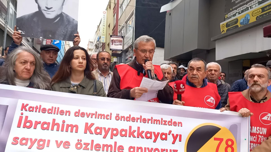 İbrahim Kaypakkaya, Devrimci 78’liler Derneği Samsun Şubesince anıldı