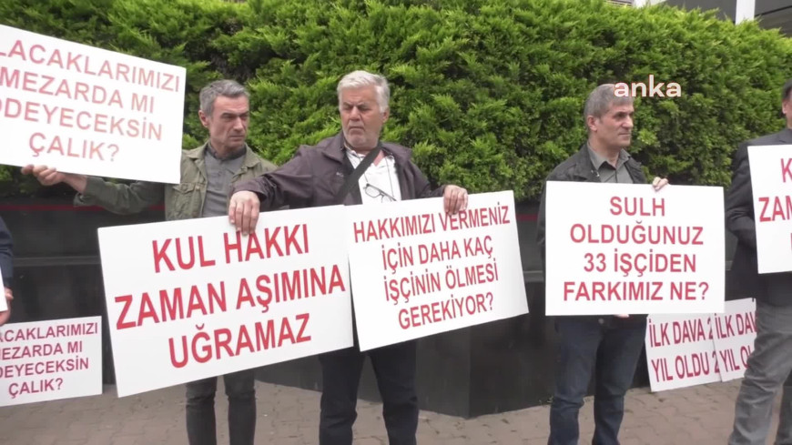 Eğrek’in iş arkadaşları Çalık Holding önünde toplandı: "Hakkımızı istemeye geldik diye bizi de mi döverek öldüreceksiniz?”