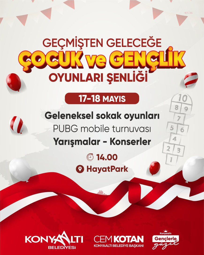 Konyaaltı Belediyesi'nden 19 Mayıs’a özel gençlik şenliği
