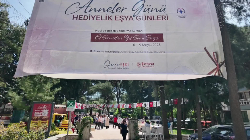 Bornovalı kadınların El Sanatları Sergisi Büyükpark’ta açıldı