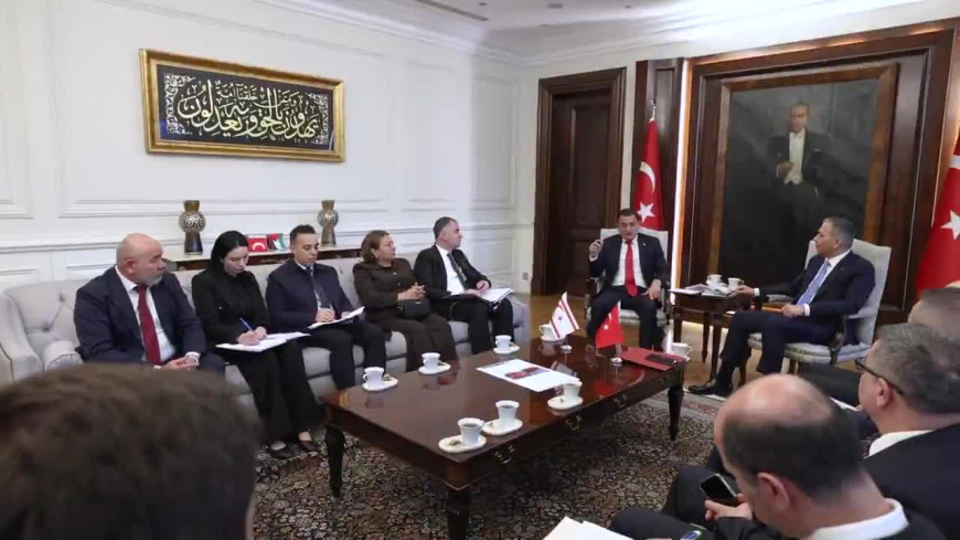 KKTC İçişleri Bakanı Dursun Oğuz, Bakan Yerlikaya'yı ziyaret etti