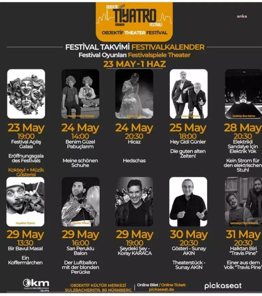 Objektif Tiyatro Festivali, Almanya'nın Nürnberg kentinde başlıyor