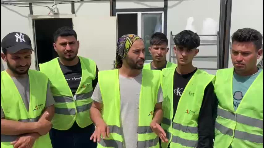 Hatay’da TOKİ işçileri eylem yaptı: "İki aydır maaş alamıyoruz"
