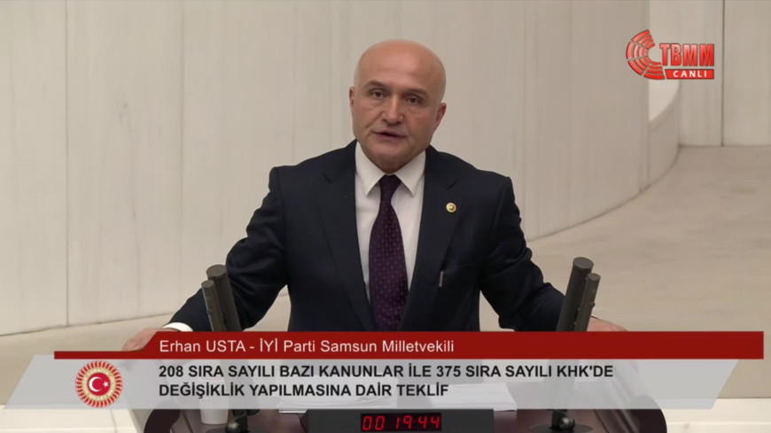 TBMM Genel Kurulu... İYİ Partili Usta'dan TRT'ye tarafsızlık eleştirisi: "Benim vergilerimi alıp bana adaletsizlik yapıyorsunuz
