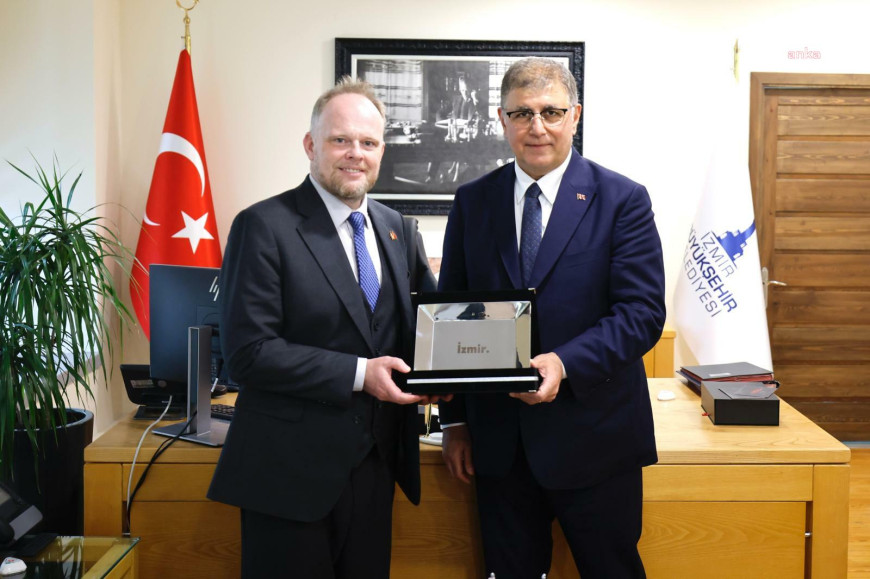 Kanada Büyükelçisi Hamilton, İzmir Büyükşehir Belediye Başkanı Tugay'ı ziyaret etti