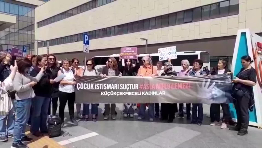 Çam ve Sakura Şehir Hastanesi’nde zihinsel engelli çocuğa cinsel istismar iddiaları... Kadınlar, hastane önünde eylem yaptı