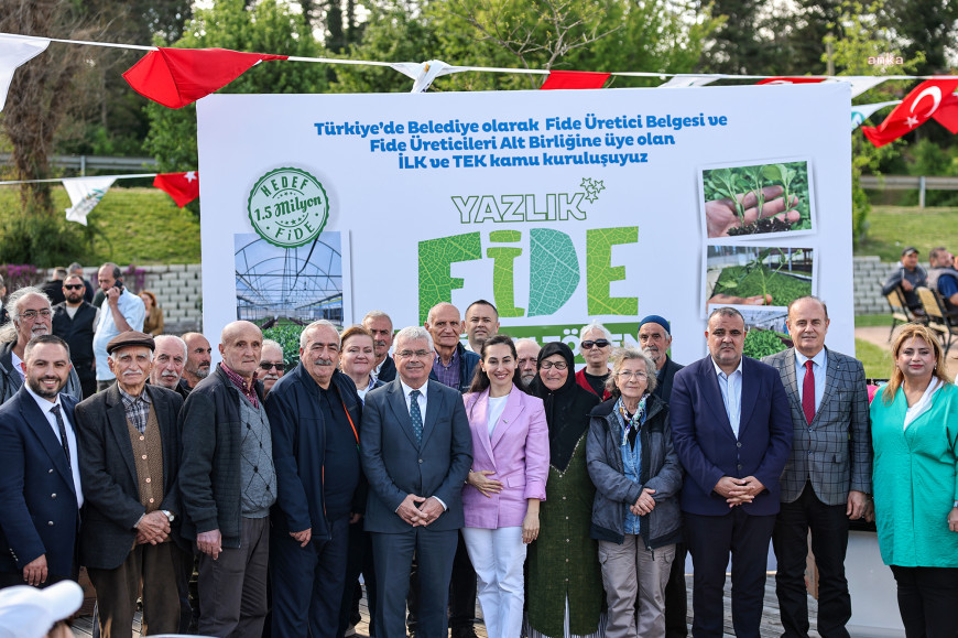 Beykoz Belediyesi’nden çiftçiye 1 milyon 50 bin adet yazlık fide 
