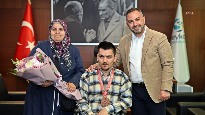 Özel sporcu Yiğit Ertop'tan Beykoz Belediyesi'ne ziyaret