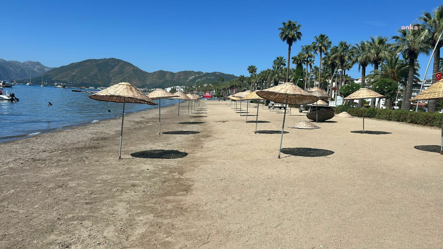 Marmaris Belediyesi, halk plajlarını sezona hazırlıyor