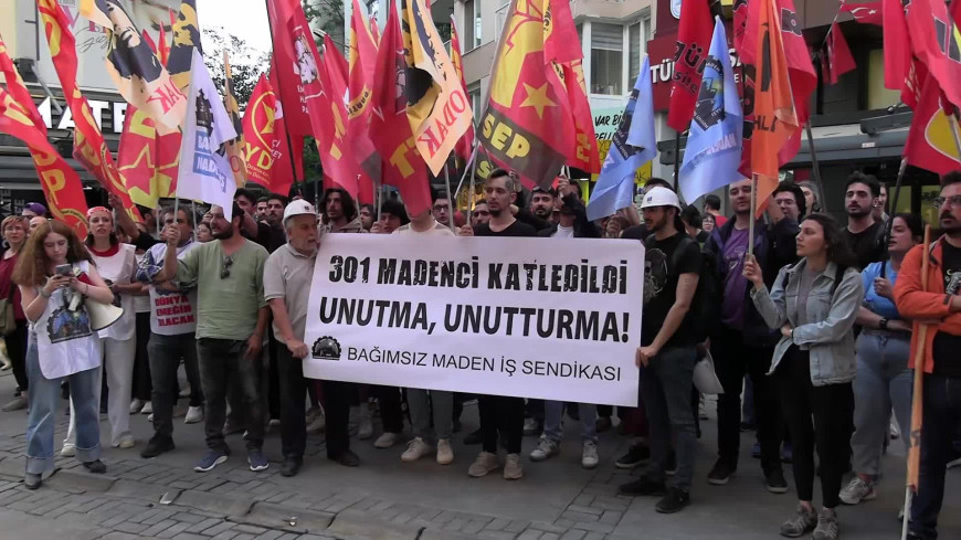 İzmir’de Soma maden faciası tepkisi... “Yere düşen her işçinin katledilen her işçinin hesabını soracağız”