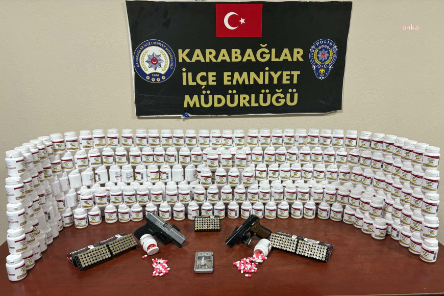 İzmir’de uyuşturucu operasyonu: 13 bin 776 sentetik ecza maddesi ele geçirildi