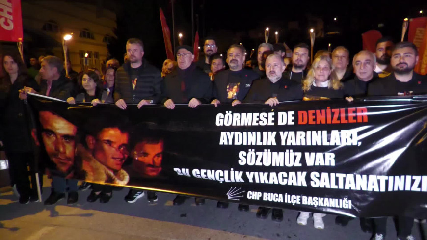 '‘Üç fidan'’ idamlarının 53'üncü yılında Buca’da anıldı… Mahmut Tanal: ''O gün muhaliflerini yok etmeye çalışanlar bugün ‘Karşımıza çıkarlarsa telef olurlar’ diyorlar''